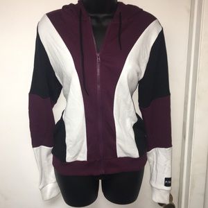VS PINK: Full zip hoodie in maroon